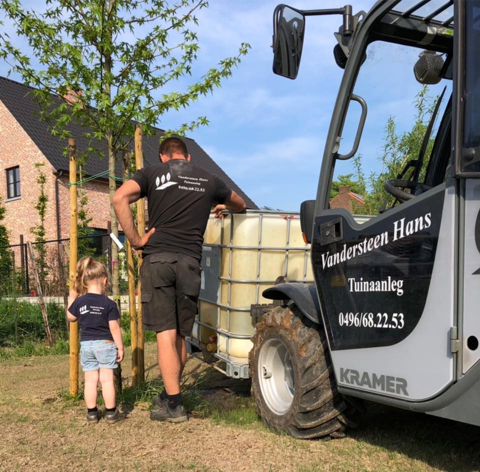 Hans Vandersteen aan het werk