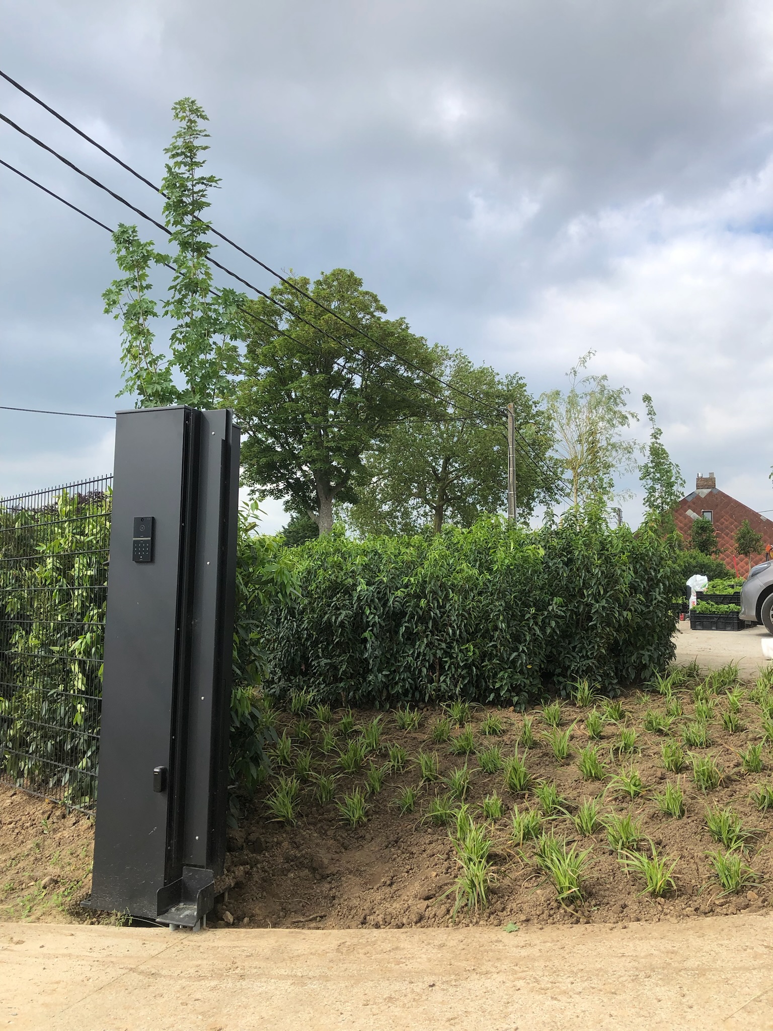 Moderne poortconstructie